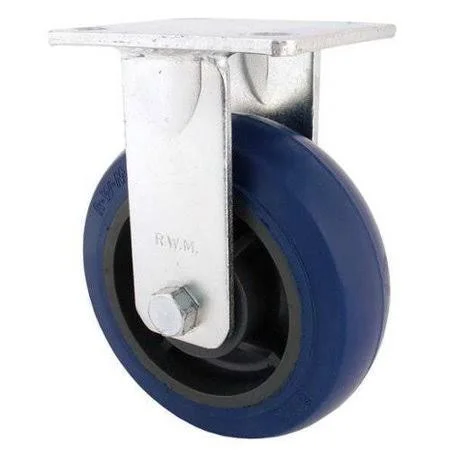 RWM 65-UIR-0820-R Rigid Plate Caster - Polyurethane, 1500 lb., Size: 4 x 4