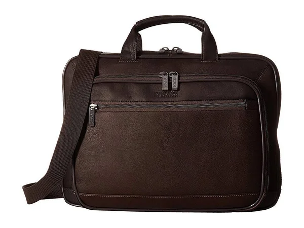 Kenneth Cole Point of De-port-ure Leather Computer Portfolio - Brown