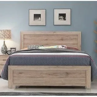 Stella Panel Bed (King - 1 Piece), Gray