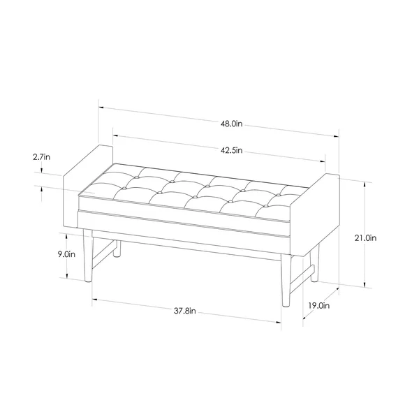 Verken Settee Bench Tan - Project 62