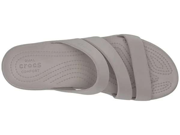 Crocs Monterey Wedge Women's Shoes Platinum : 8 M
