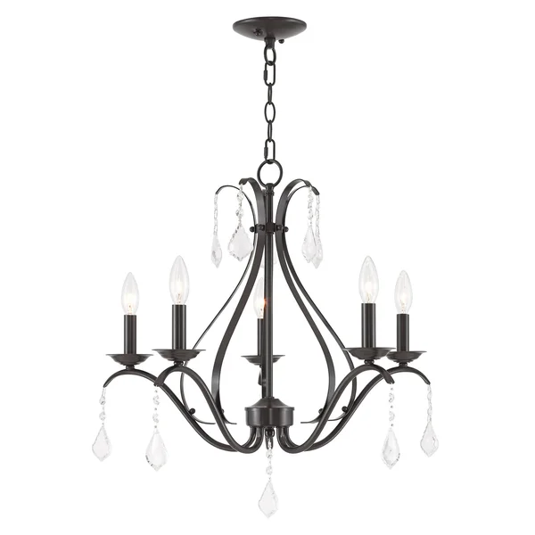 Livex Lighting 40845-92 Caterina 5 Light English Bronze Chandelier