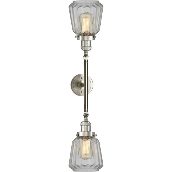 Innovations Lighting Chatham 2 Light Bath Vanity Light 208L SN G142 (Brushed Satin Nickel)
