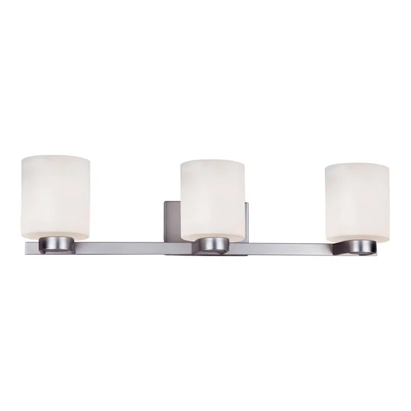 Forte Lighting-5146-03-55-Mona - 3 Light Bath Vanity Brushed Nickel