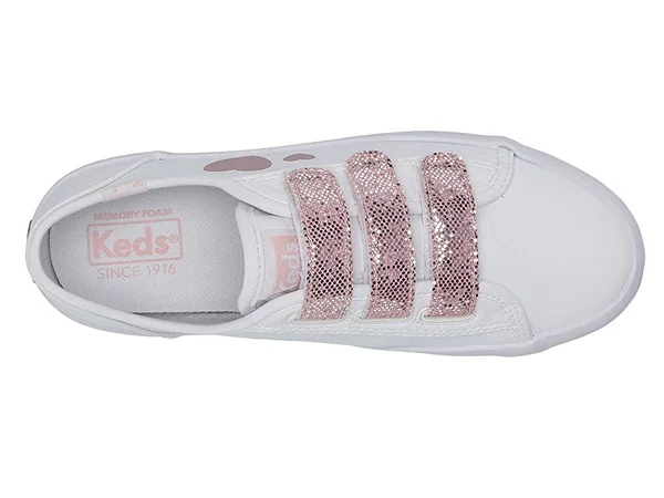 Keds Big Kid Kickstart 3V - Girl's, Size: 4, White