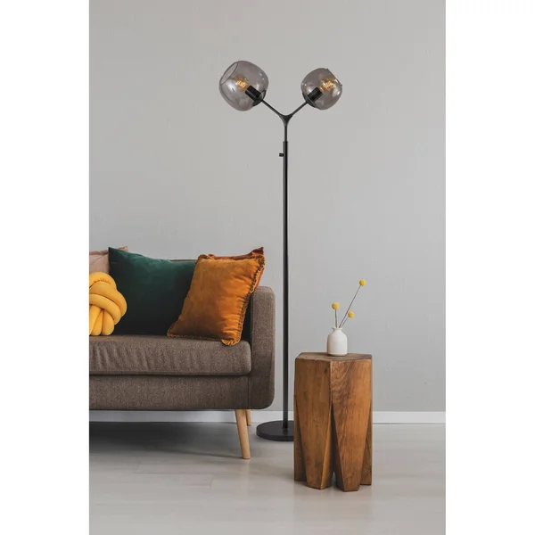 Adesso Ashton Tall Floor Lamp - Matte Black