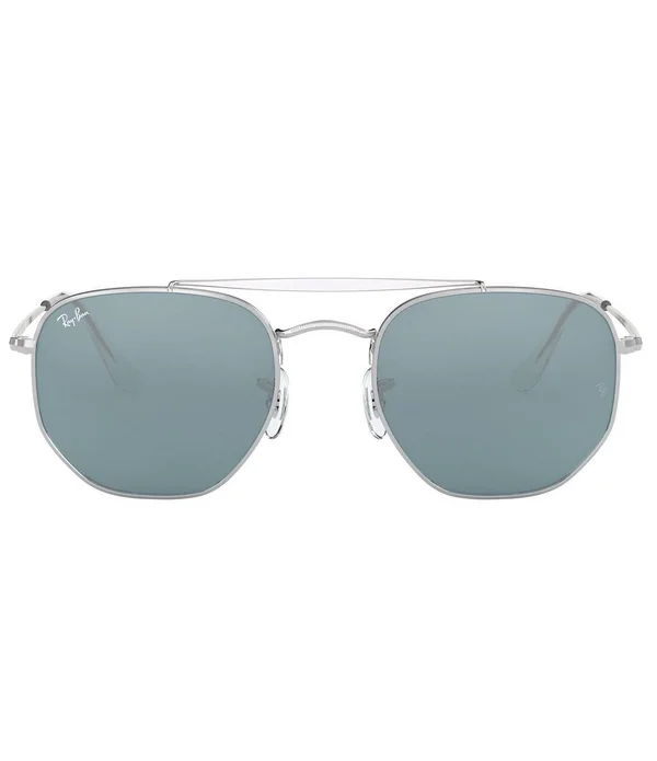 Ray Ban RB3648 The Marshal Sunglasses - 003/56 Silver/Azure Mirror Blue