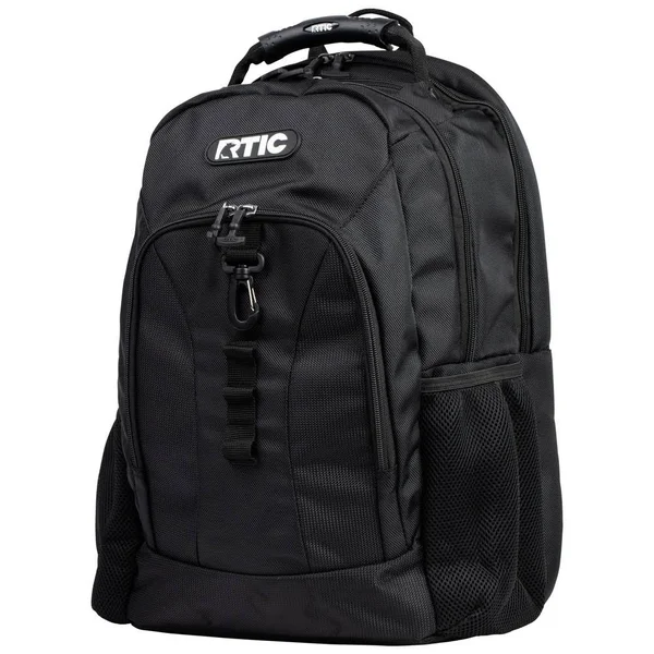 RTIC Summit Laptop Backpack - Black & Black, Adjustable Straps, Padded