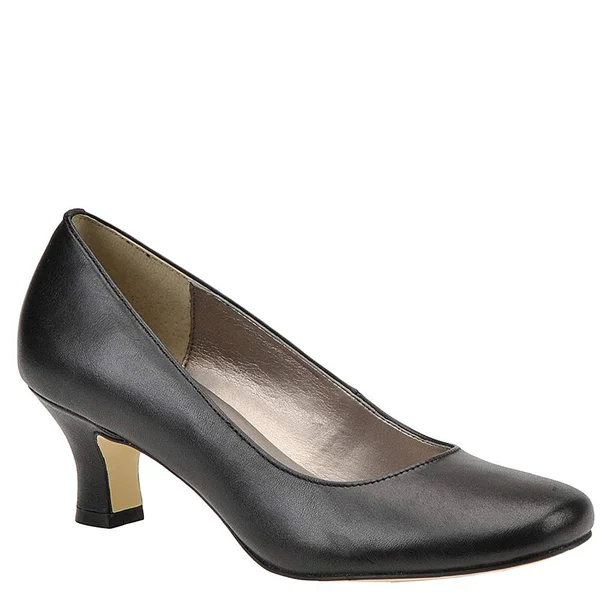 Array Womens Flatter Leather Round Toe Classic Pumps Black