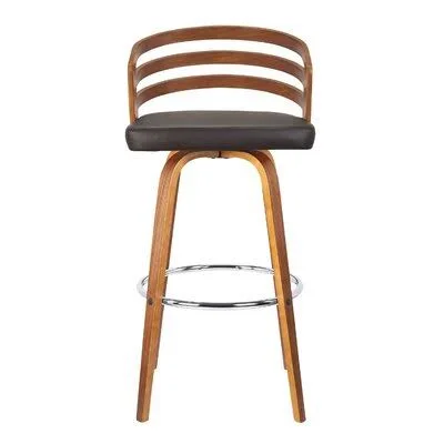 McCutchen Swivel Counter & Bar Stool Corrigan Studio Seat Height: Counter Stool (26” Seat Height), Upholstery: Brown