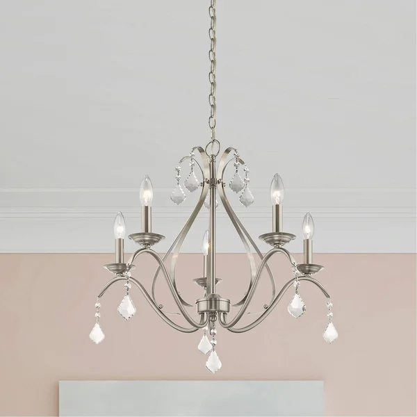 Livex Lighting 40845-92 Caterina 5 Light English Bronze Chandelier