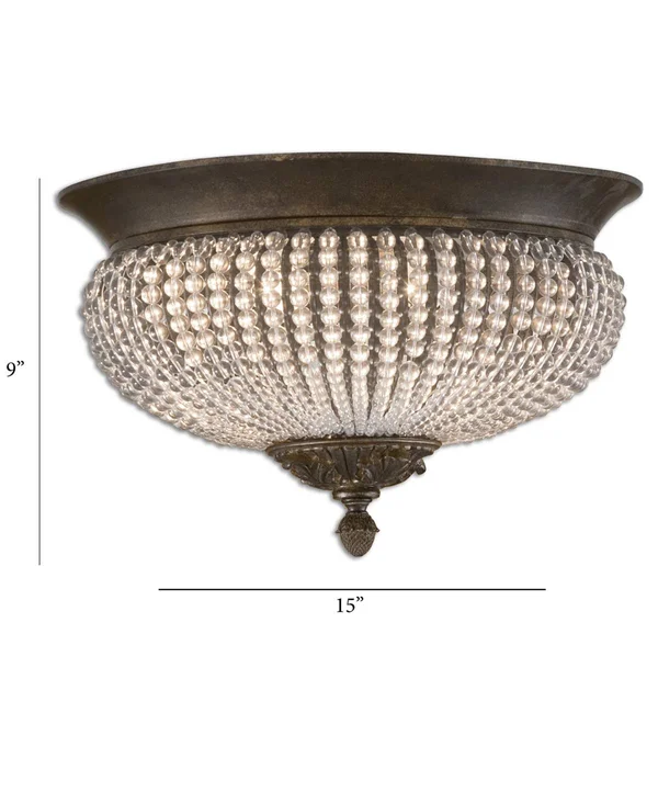 Uttermost 22222 Cristal De Lisbon Flush Mount