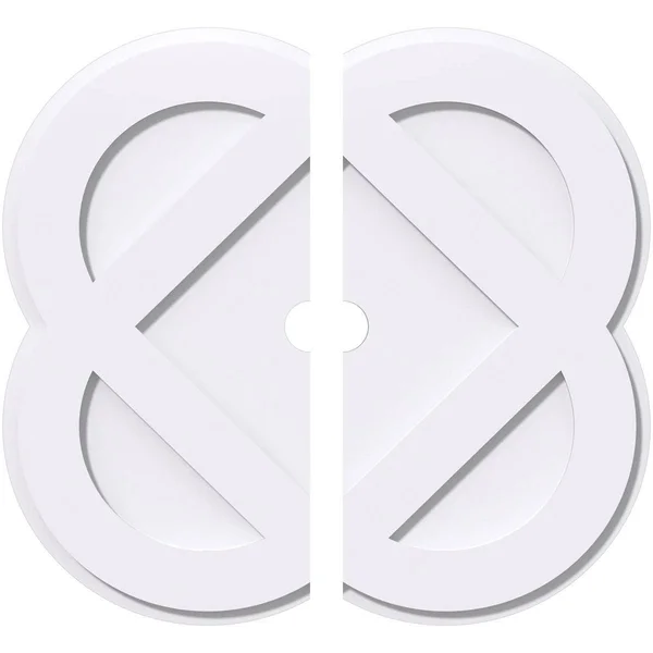 Charlotte Architectural Grade PVC Contemporary Ceiling Medallion - Two Piece Ekena Millwork