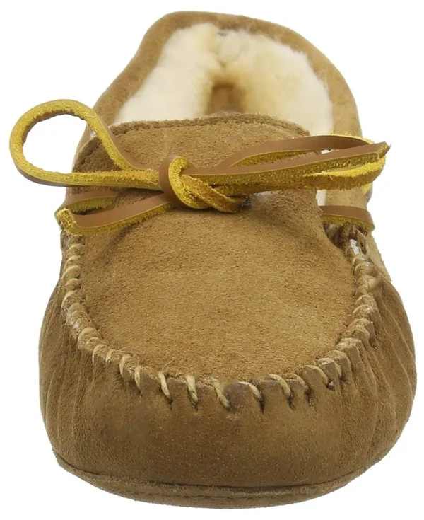 Minnetonka Sheepskin Softsole Moc 6 Women's Tan
