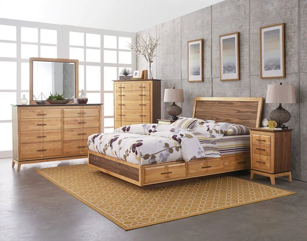 Addison Small 3-Drawer Nightstand, Duet by Wittier Wood Furniture