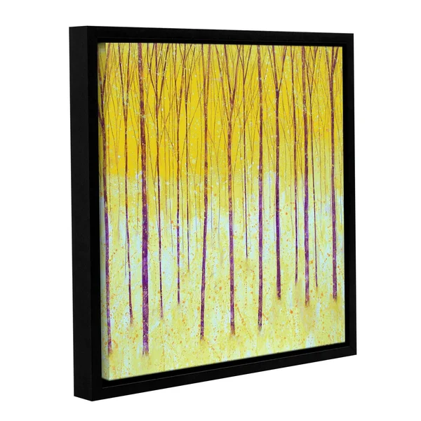 ArtWall Herb Dickinson's Golden Forest Days - Gallery Wrapped Floater-framed Canvas - Multi (10x10)