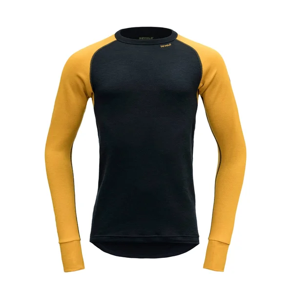 Devold Expedition MAN Shirt Colorblock-Blue, Men Merino Top (Size - Color Arrowwood - Ink)