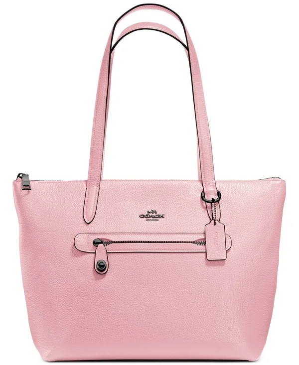 Coach Taylor Tote in Pebble Leather Aurora