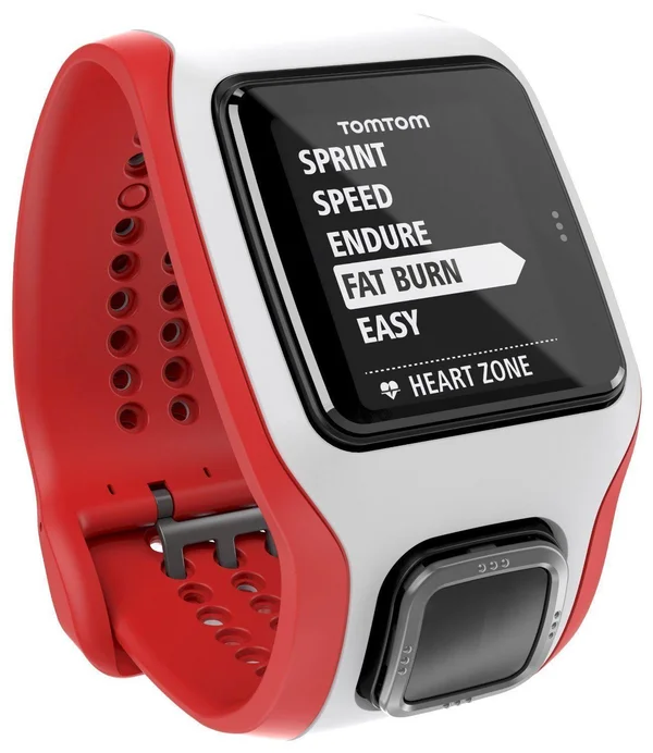 TomTom Runner Cardio GPS Watch - White/Red