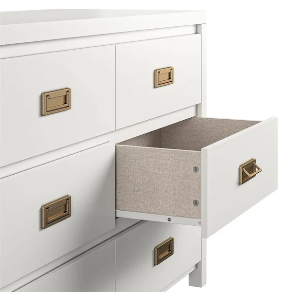 Kids' 6 Drawer Monarch Hill Haven Dresser - White - Little Seeds
