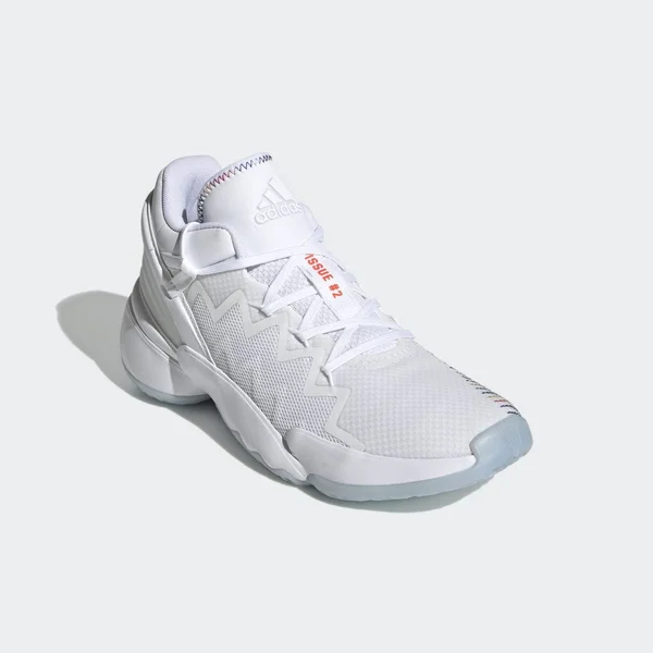 Adidas D.O.N. Issue #2 - Mens Basketball Shoes - White/Cream White/Scarlet - Size 8.5