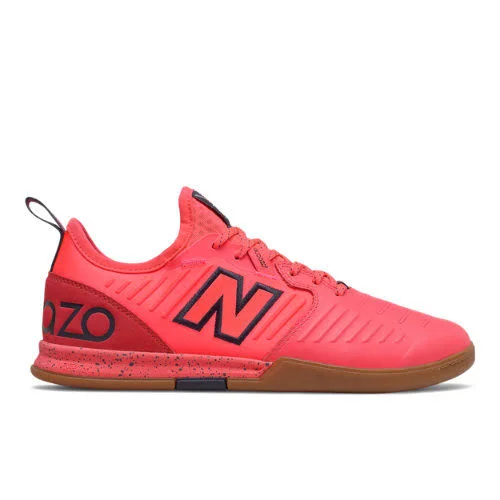 New Balance Men's Audazo V5 Pro Indoor Soccer Shoes - Coral/Black