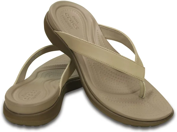 Crocs Women's Capri V Flip Flop Sandal - Size: 7 M, Brown