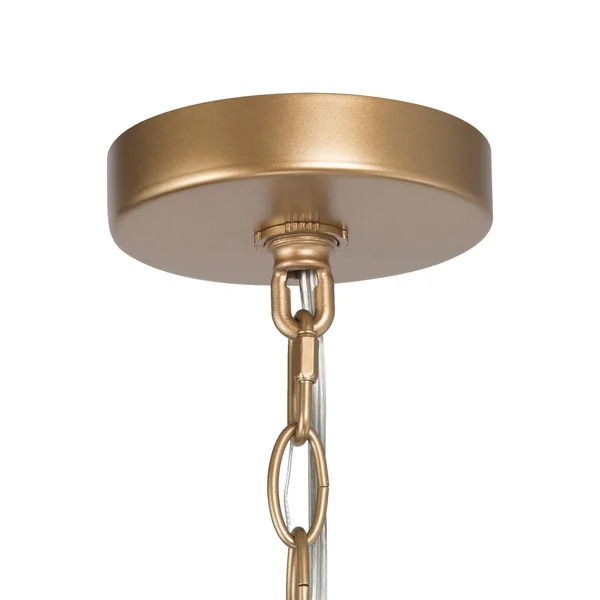 LALUZ Daenerys 3-Light Gold with Black Modern/Contemporary Chandelier - VQAEINLWS388227