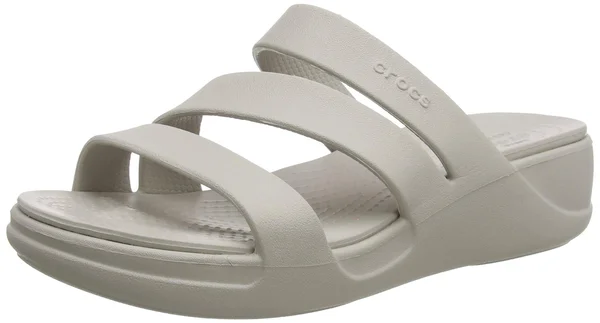 Crocs Monterey Wedge Women's Shoes Platinum : 8 M