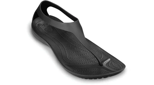 Crocs Women's Sexi Flip Sandals - Size: 8, Black