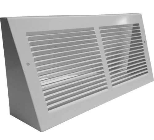 White Triangular Baseboard Grill - 30 inch x 6 inch