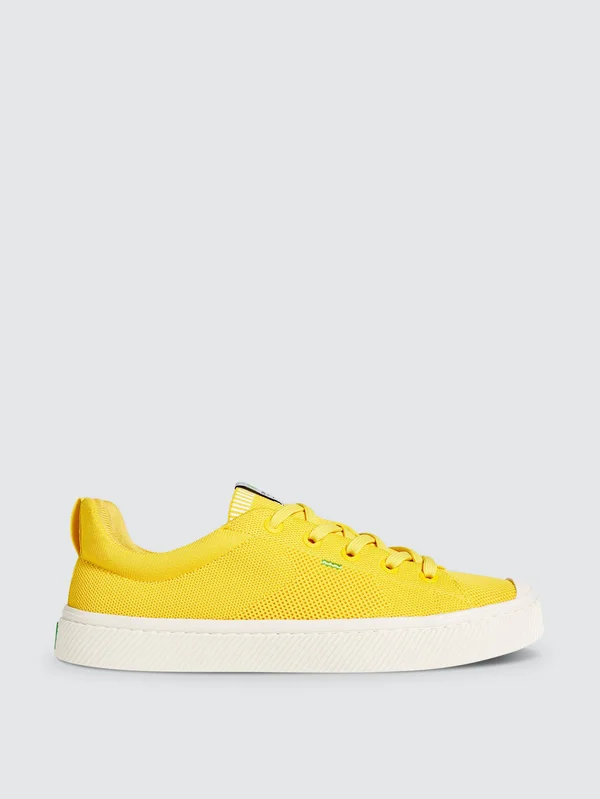 Cariuma IBI Low Sun Yellow Knit Sneaker Women - Yellow