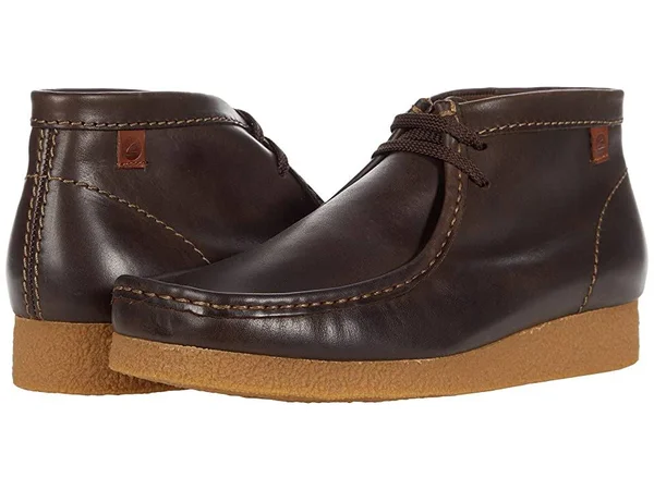 Clarks Men's Shacre Boot Brown Leather 8