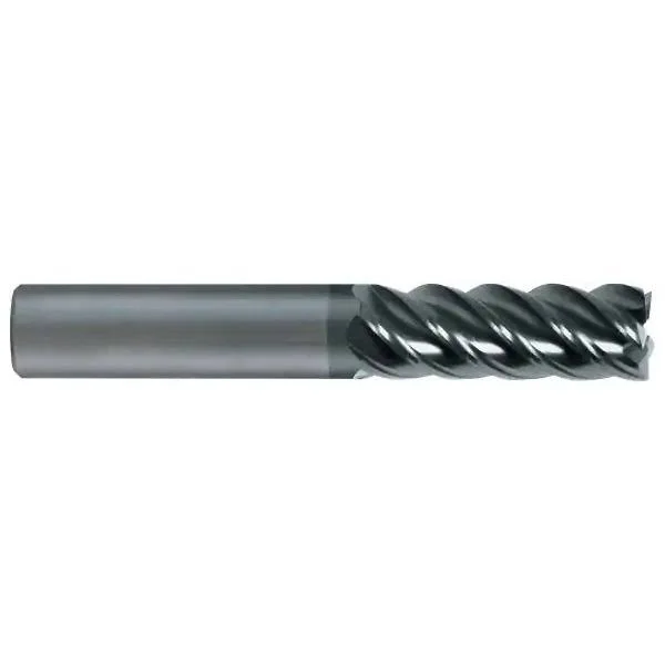 SGS 32679 55 V-Carb High Performance 5 Flute End Mill - Aluminum Titanium Nitride Coating with Flat, 1/2x22 Cutting Diameter, 5/8