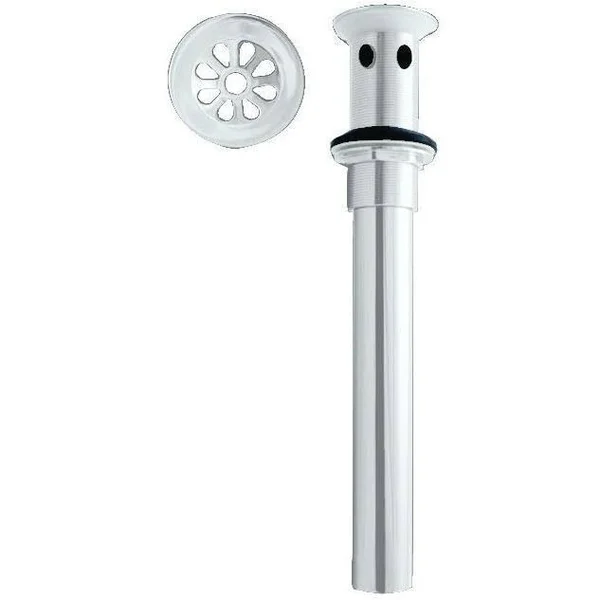 Westbrass D411A-12 High Flow Grid Drain with Overflow Holes - Oil Rubbed Bronze