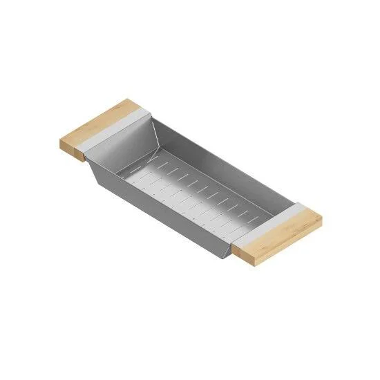 Julien - Colander for 16in Sink, Maple Handles, 6X17X2-1/4 - 205317