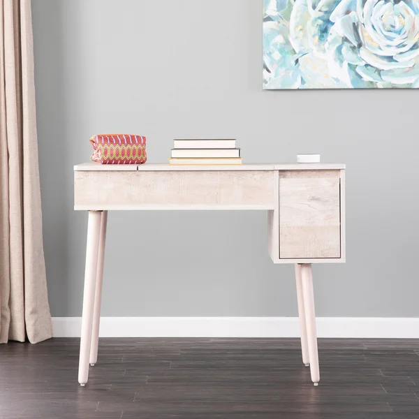 Holly & Martin Harzen Storage Vanity with Mirror - Gray