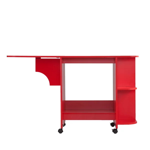 Expandable Rolling Sewing Table/Craft Station Farmhouse Red - Aiden Lane