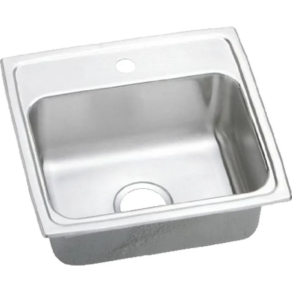 Elkay PSRQ19181 Pacemaker Stainless Steel Single Bowl Top Mount Kitchen Sink