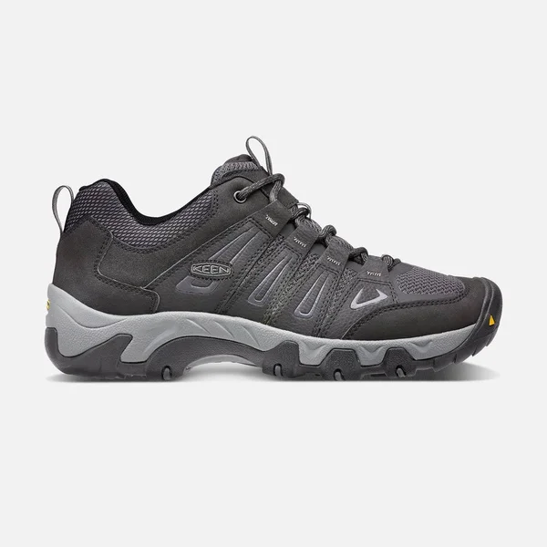 Keen Men's Hiking Shoe OakRidge, 14, Black/Gargoyle