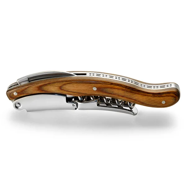 Legnoart Nebbiolo Stainless Steel Grand Crue Sommelier Corkscrew in Light Wood