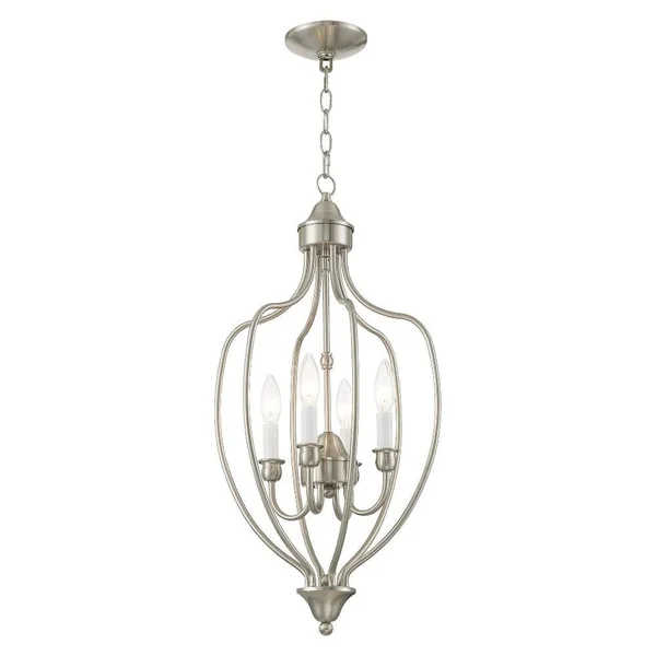 Livex Lighting 4171-07 Home Basics 4 Light Bronze Foyer
