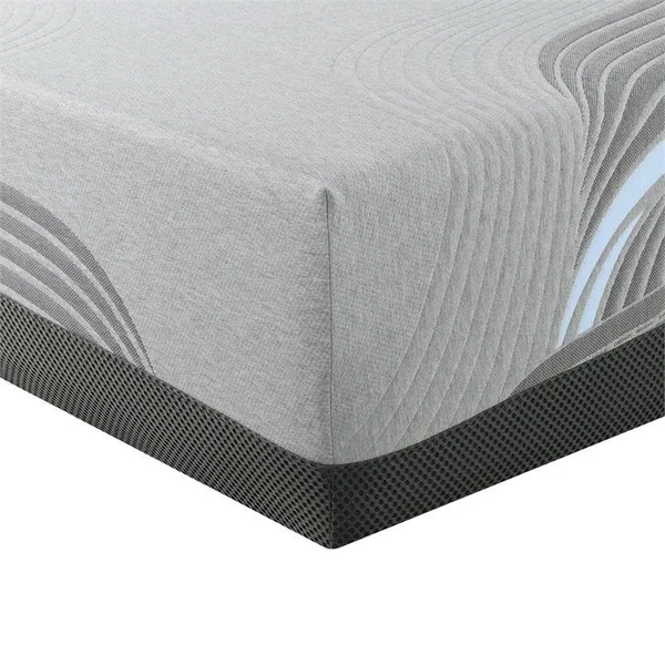 Wallace & Bay Cielo 14 in. Cooling Gel Memory Foam Mattress, Size: Full, Gray