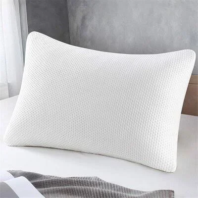 Alwyn Home Memory Foam Pillow - Standard Size Pillows for Sleeping Adjustable Loft Firmness Shredded Hypoallergenic Headrest Cush