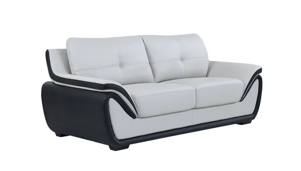 Natalie Light Grey/Black Sofa from Global Furniture USA