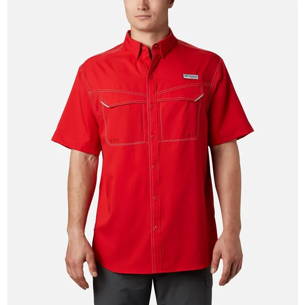 Columbia Low Drag Offshore SS Shirt M, Red Spark