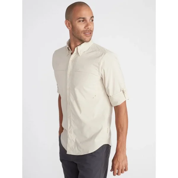 ExOfficio Men's Tellico LS Shirt - Medium - Bone