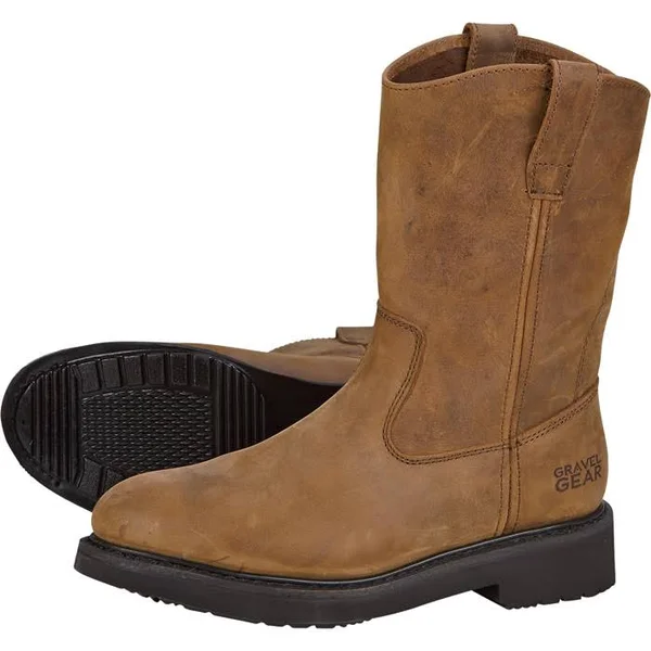 Gravel Gear Men's 10inch Wellington Boots - Brown - Size 11
