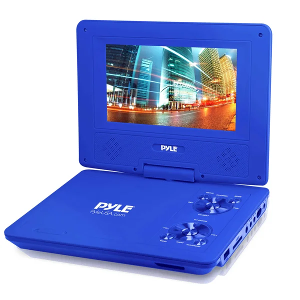 Pyle 9x22 Portable CD/DVD Player - Built-In battery, Usb/sd Card Memory Readers (Blue), 10.0 x 7.3 x 8.3