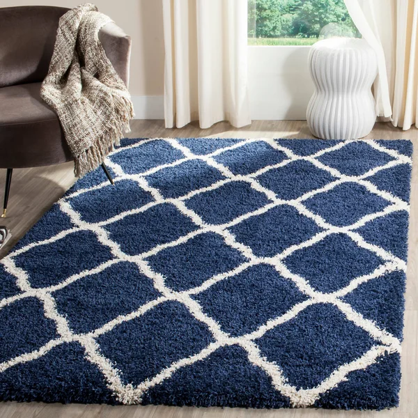 Safavieh Hudson Shag SGH283R Red/Ivory 6& x 9& Area Rug
